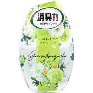 日本ST小鸡仔消臭力室内卧室客厅除异味空气清新剂 400ml 绿色花束香