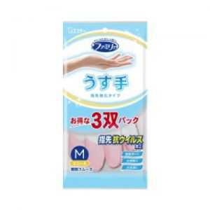 ST FAMILY VINYL THIN GLOVES 3PR M S-101