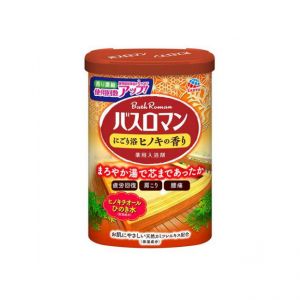 日本巴斯洛漫桧木浴盐缓解疲劳发汗排湿泡澡淋浴温泉足浴粉入浴剂