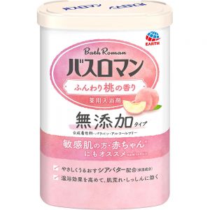 日本巴斯洛漫桃子无添加敏感肌儿童可用泡澡剂 600g