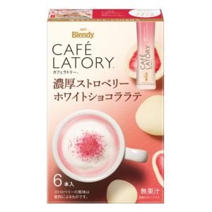 AGF BLENDY CAFE LATORY STRAWBERRY WHT CHOCO LATTE
