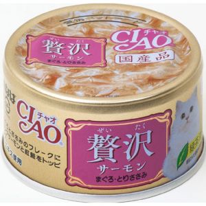 CIAO LUXURY SALMON TUNA CHICKEN FI P-274