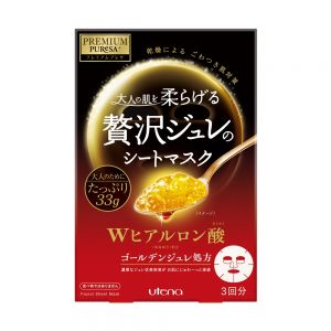 UTENA Varie Gold Jelly Mask Type Double Hyaluronic Acid 3sheets