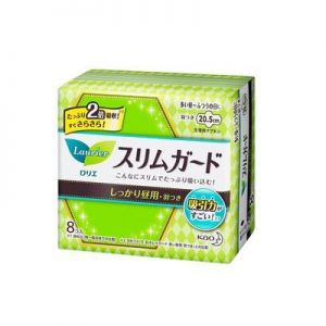 日本花王LAURIER轻薄瞬吸日用蝶翼卫生棉 20.5cm 轻巧包8枚入