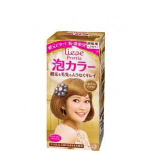 日本KAO花王 LIESE PRETTIA 泡沫染发剂 #咖啡奶茶棕 1組入