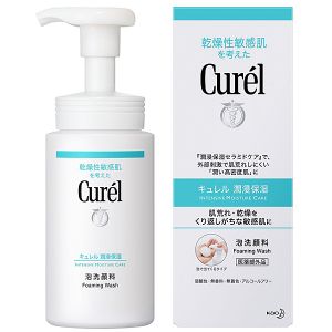 日本KAO花王 CUREL珂润温和保湿洁面泡沫洗面奶 150ml