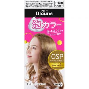 日本KAO花王Blaune泡沫白发用染发剂多色 OSP闪光棕