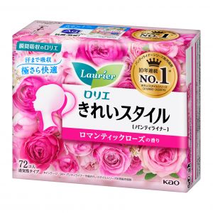 KAO LAURIER PANTY LINERS ROMANTIC ROSE T-585