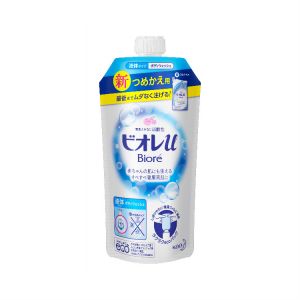 日本本土碧柔Biore滋润保湿沐浴露替换装340ml 皂香味