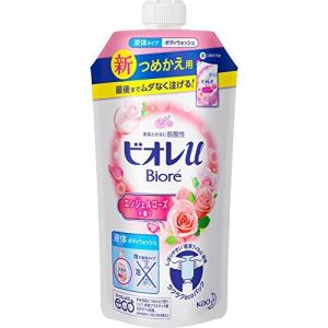 日本KAO花王 碧柔 玫瑰花香沐浴露 补充装 430ml