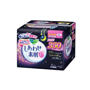 日本花王LAURIER素肌棉柔量多夜用护翼卫生巾 35cm*8枚