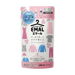 日本KAO花王Emal防缩护色精细洗衣剂 芳香花束补充装 400ml