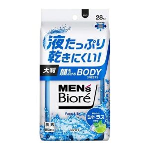 KAO BIORE MENS BODY FACE SHEET CITRUS FOR MEN
