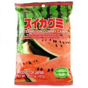 KASUGAI SEIKA Japanese Gummy Candy Watermelon Flavor 107g