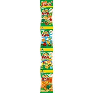 日本CALBEE卡乐比 绿黄野菜心型饼干 4小包 40G