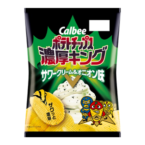 CALBEE RICH KING THICK-CUT CRISPY POTATO CHIPS SOUR CREAM ONION