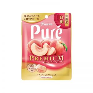 KANRO PURE PREMIUM GUMMY WHITE PEACH