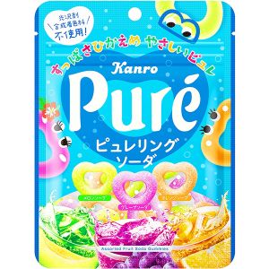 KANRO PURE RING HEART-SHAPED PURE SODA GUMMY 50G
