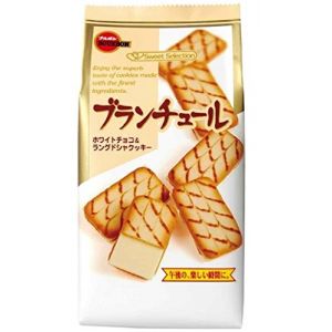 日本BOURBON波路梦 白巧克力夹心饼干 10片 85G