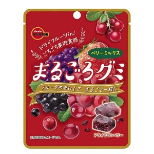 日本BOURBON波路梦 果肉食感蔓越莓干浆果果汁软糖 40G