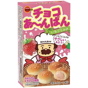 BOURBON CHOCO ANPAN STRAWBERRY MILK COOKIES 42G