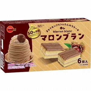 BOURBON MARRON BLANC CHESTNUT PASTE CREAM CAKE 
