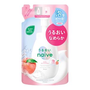 KRACIE NAIVE FOAMING BODY WASH MOIST PEACH RF