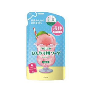 KRACIE NAIVE BODY SOAP COOL PEACH SODA REFILL