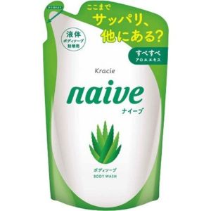 日本KRACIE嘉娜宝naive植物沐浴露替换装 380ml 四款选