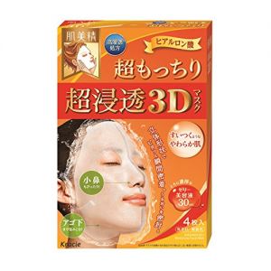 日本嘉娜宝 KRACIE 肌美精3D 深层弹力 立体玻尿酸面膜 4片