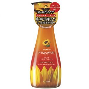 日本KRACIE嘉娜宝 HIMAWARI 向日葵精萃亮采系列 无硅护发素 500ml