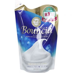 日本COW牛乳石碱共进社BOUNCIA浓密泡沫沐浴乳替换装 400ml 两款选