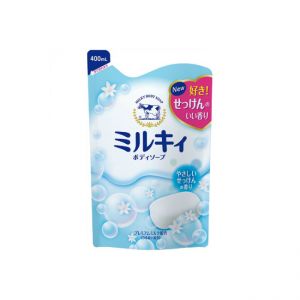 日本COW牛乳石碱MILKY沐浴露补充装 400ml 三款选