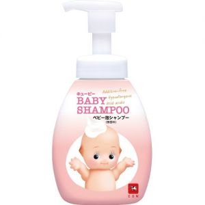 日本COW牛乳石碱共进社丘比婴儿泡泡洗发露 350ml 无香型