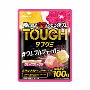 KABAYA TOUGH HIGH-ELASTICITY LARGE CHEWY GUMMIES 2 GRAPEFRUIT 