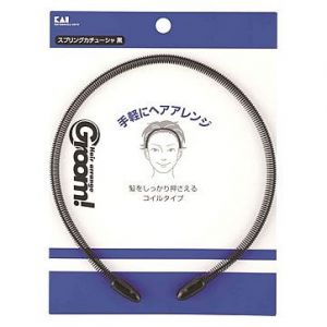 KAI Groom Hair Band Black Metal 1pcs