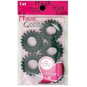 KAI HAIR GOODS SPRING HAIR TIES BLACK