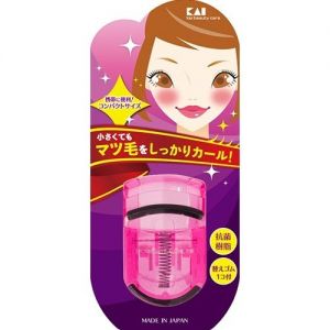 日本KAI贝印抗菌树脂精细型睫毛夹 附一个替换胶垫