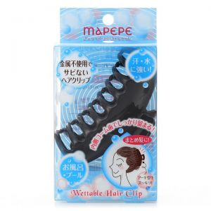 日本MAPEPE非金属不生锈防水防汗束发发抓 一个装黑色