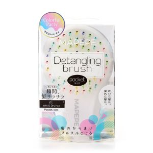 MAPEPE DETANGLING BRUSH POCKET SIZE COLORFUL PARTY