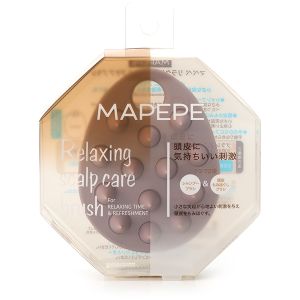 MAPEPE RELAXING SCALP CARE BRUSH PURPLE BEIGE