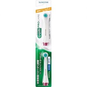日本GUM PROCARE齿周病对策温和型电动牙刷替换刷头 两个入