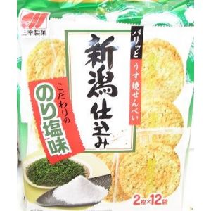 日本SANKO三幸 新瀉海苔甘盐米果 24枚