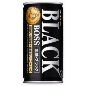 SUNTORY BOSS Unsweetened Black Canned Coffee 185ml