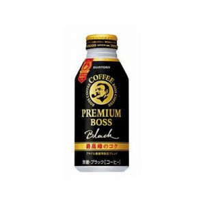 SUNTORY BOSS Premium Black Coffee 390ml