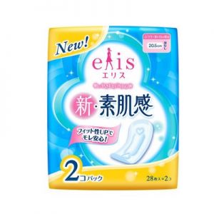 日本ELIS新素肌感无护翼卫生巾 20.5cm*28枚 22包