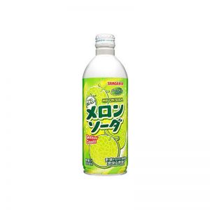 日本SANGARIA三佳利 蜜瓜味弹珠汽水 500ML