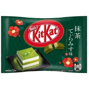 日本NESTLE雀巢 KITKAT迷你抹茶提拉米苏拿铁口味威化夹心饼干 12枚 120G