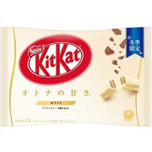 日本NESTLE雀巢 KITKAT迷你白巧克力味威化饼干 12枚 120G