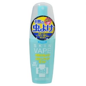 日本FUMAKILLA SKIN VAPE防蚊驱蚊便携旅行喷雾 蓝色60ml 爽快海洋柑橘香